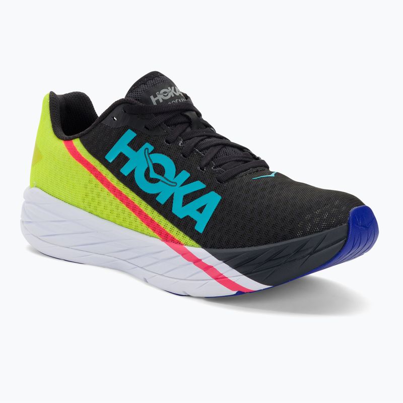 HOKA running shoes Rocket X black/evening primrose