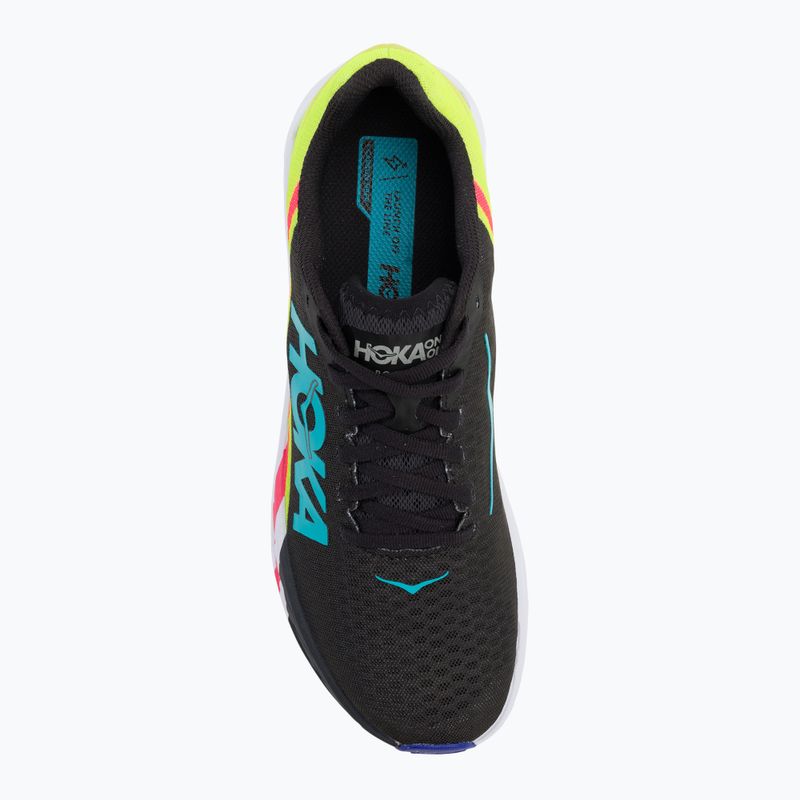 HOKA running shoes Rocket X black/evening primrose 6