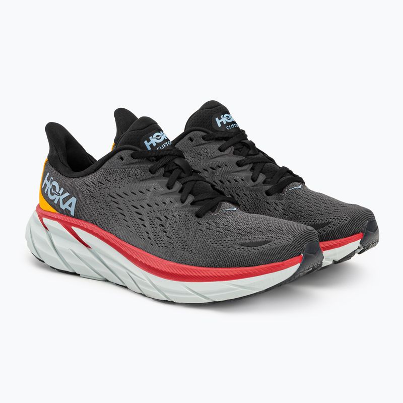 HOKA men's running shoes Clifton 8 grey 1119393-ACTL 5