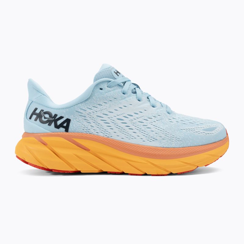Women's running shoes HOKA Clifton 8 Wide summer song/ice flow 2