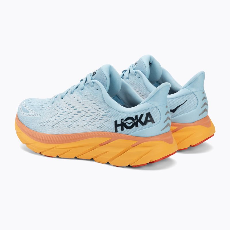 Women's running shoes HOKA Clifton 8 Wide summer song/ice flow 3