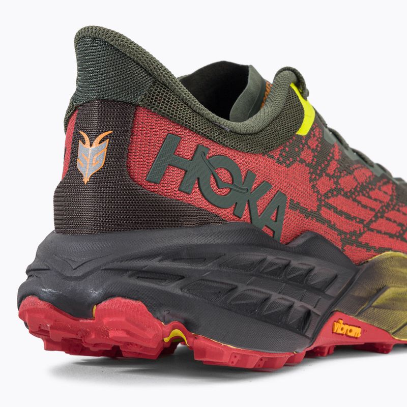 HOKA Speedgoat 5 men's running shoes dark green 1123157-TFST 8