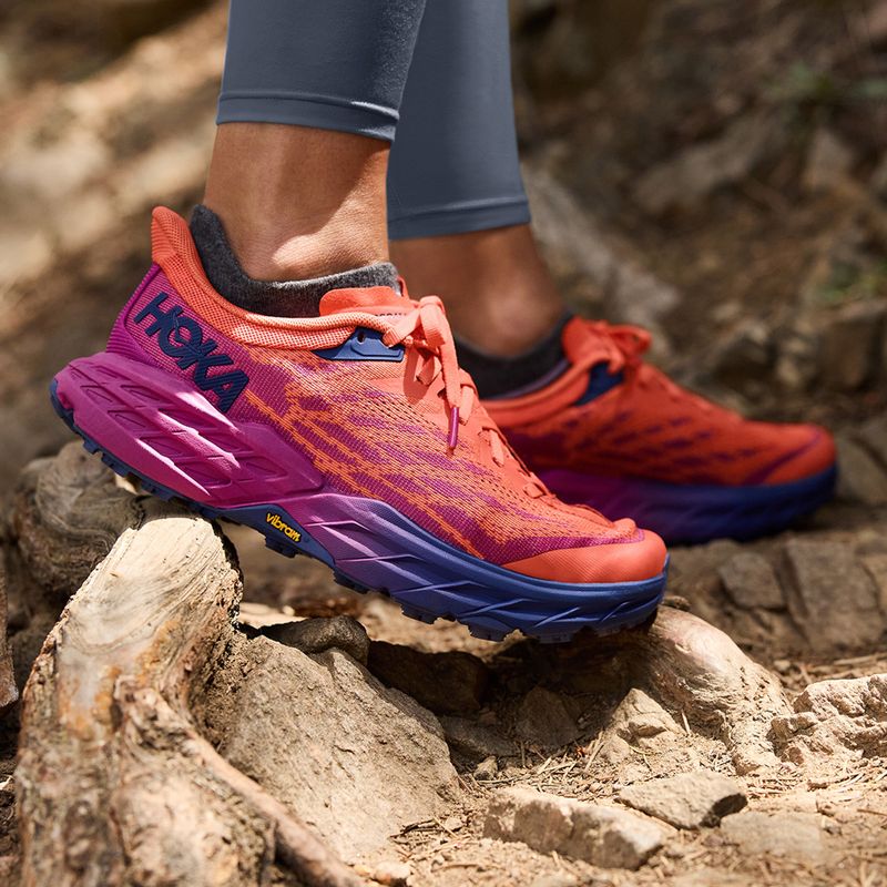 Women's running shoes HOKA Speedgoat 5 orange 1123158-FFCM 11