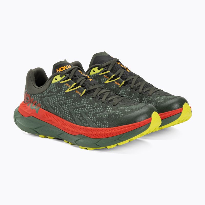 Men's running shoes HOKA Tecton X thyme/fiesta 4