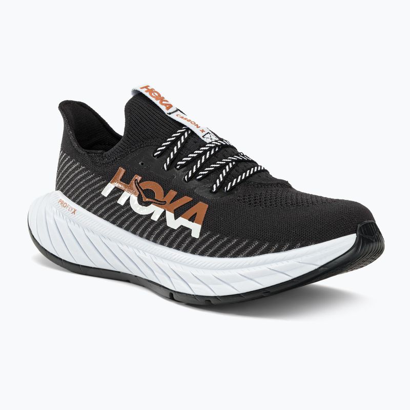 HOKA men's running shoes Carbon X 3 black and white 1123192-BWHT