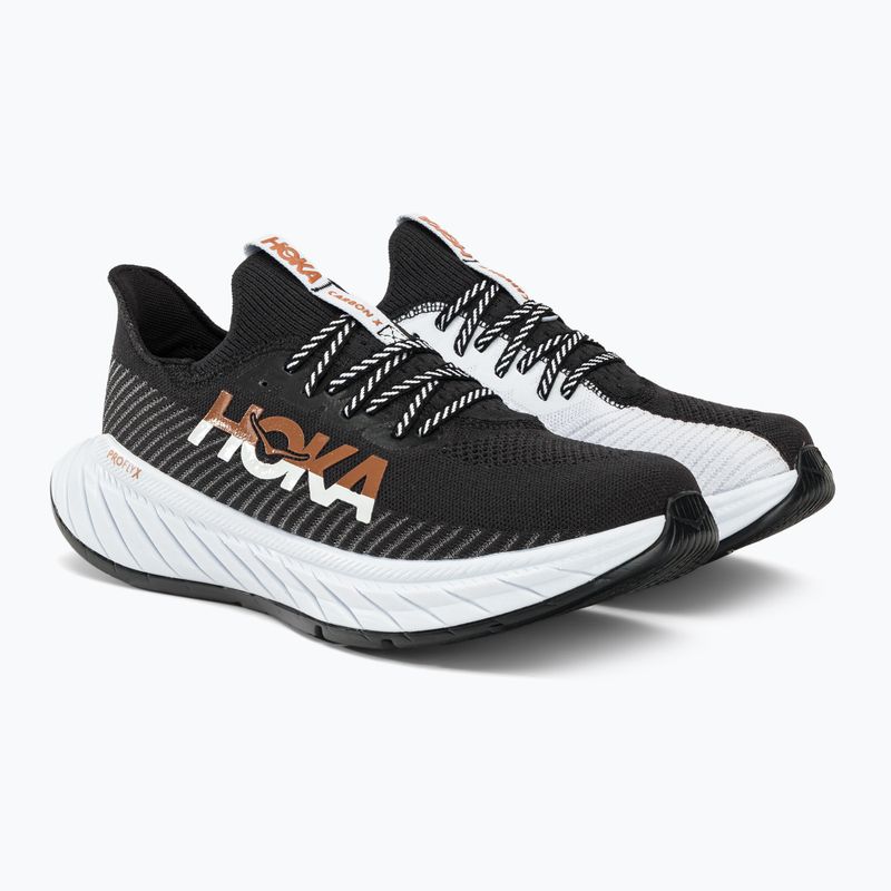 HOKA men's running shoes Carbon X 3 black and white 1123192-BWHT 3