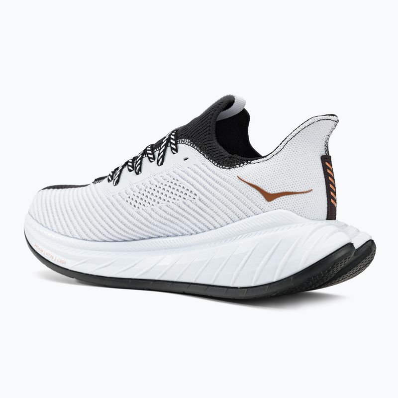 HOKA men's running shoes Carbon X 3 black and white 1123192-BWHT 10
