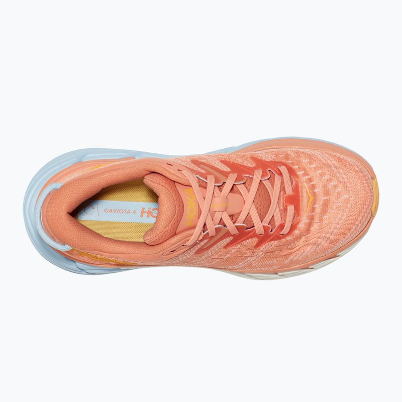 Women's running shoes HOKA Gaviota 4 shell coral/peach parfait 9