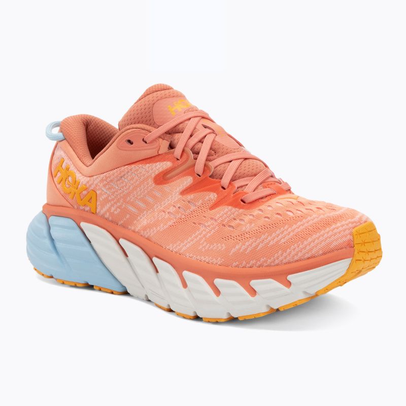 Women's running shoes HOKA Gaviota 4 shell coral/peach parfait
