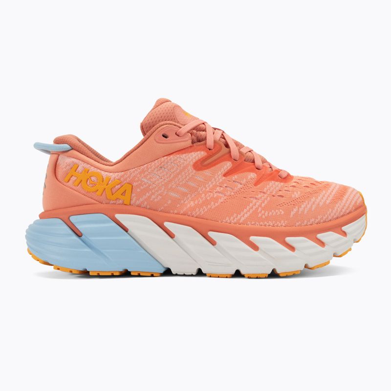 Women's running shoes HOKA Gaviota 4 shell coral/peach parfait 2