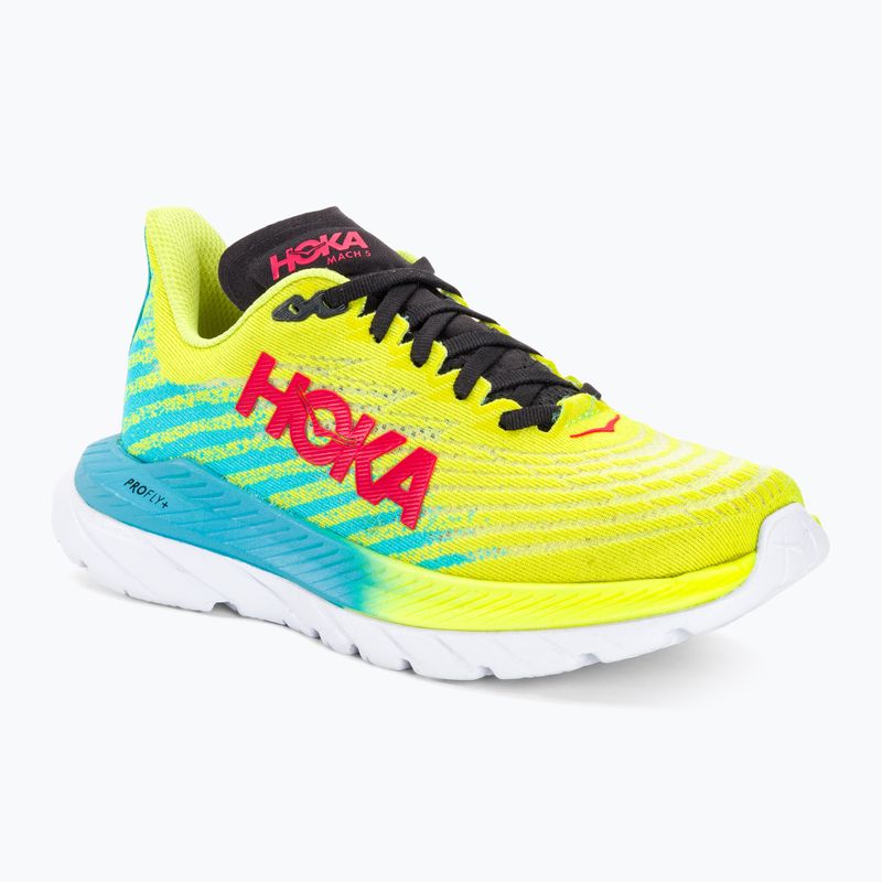 Women's running shoes HOKA Mach 5 evening primrose/scuba blue