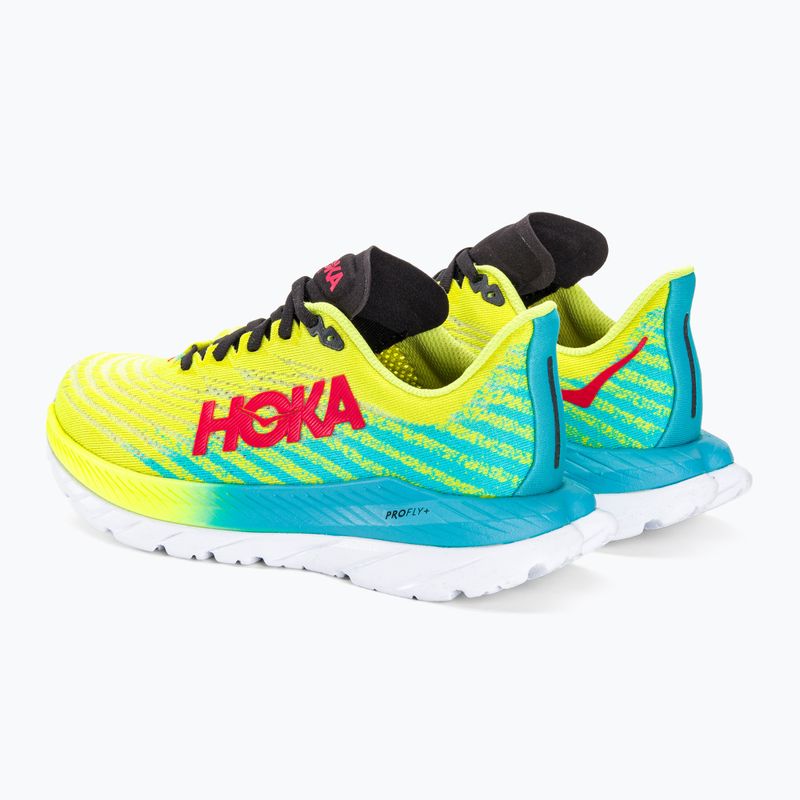 Women's running shoes HOKA Mach 5 evening primrose/scuba blue 3