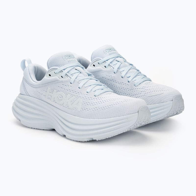 Women's running shoes HOKA Bondi 8 white/white 4