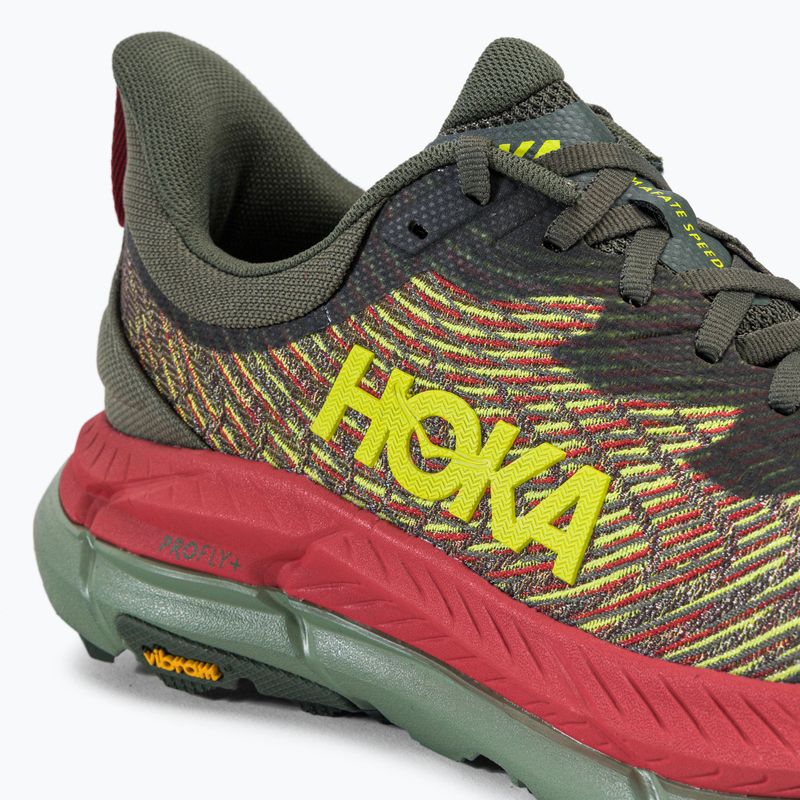 HOKA men's running shoes Mafate Speed 4 green 1129930-TFST 9
