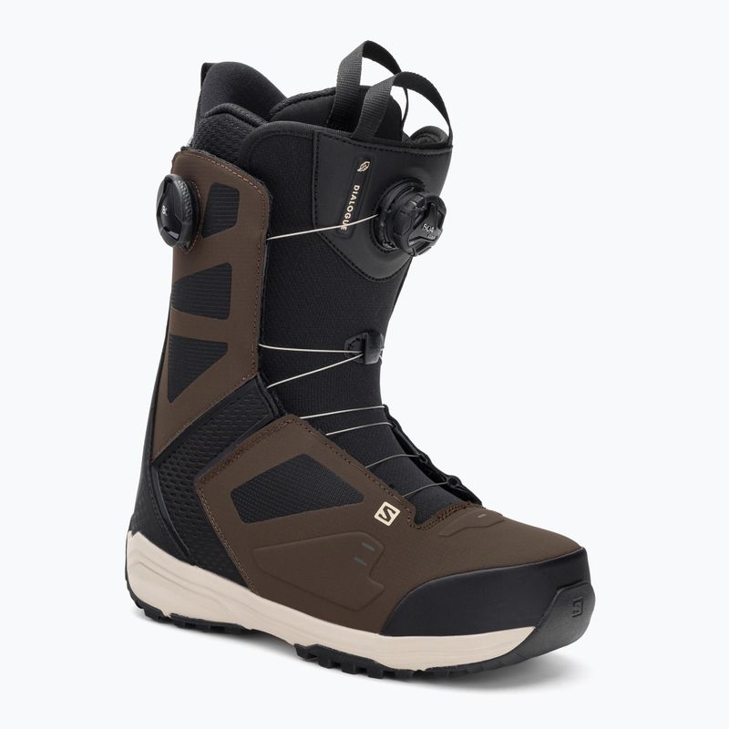 Men's snowboard boots Salomon Dialoge Dual Boa brown L41698900