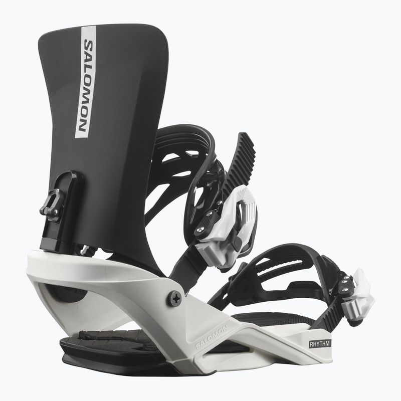 Children's snowboard bindings Salomon Rhythm Jr black/white 2