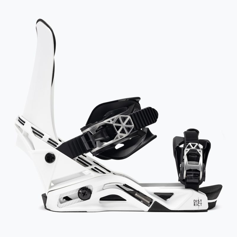 Men's snowboard bindings Salomon District white 2