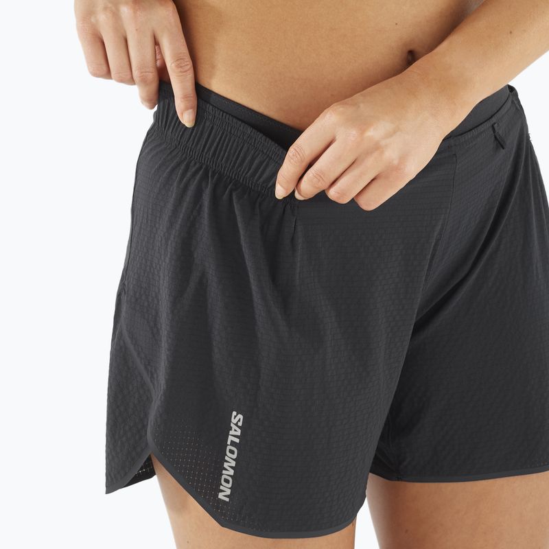 Women's running shorts Salomon Sense Aero 5'' deep black / peris 4