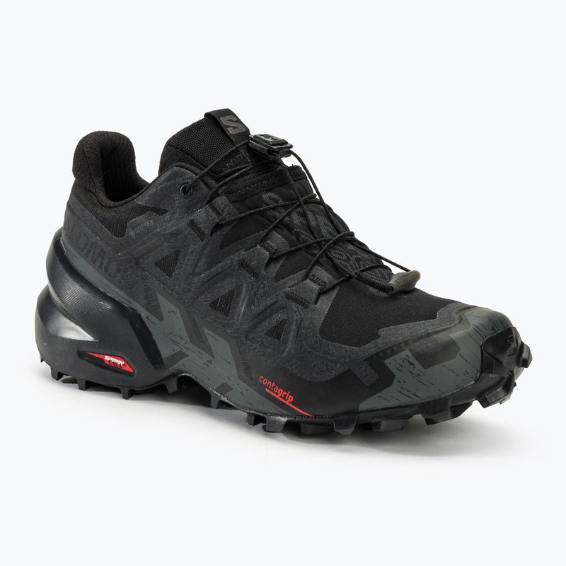 Women's running shoes Salomon Speedcross 6 GTX black/black/phan