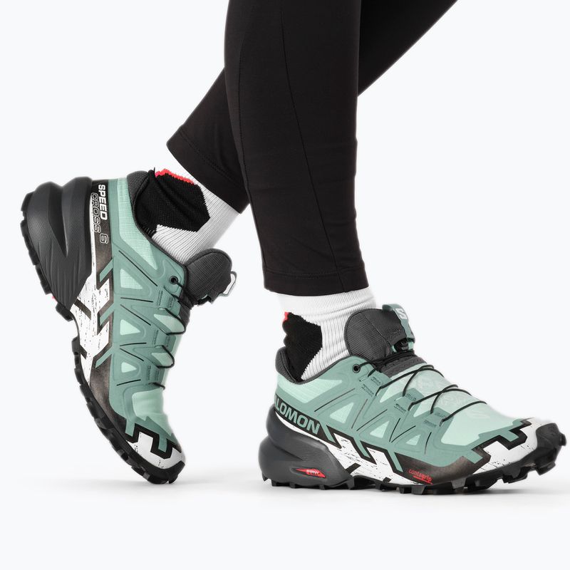 Salomon Speedrcross 6 women's running shoes green L41743100 3