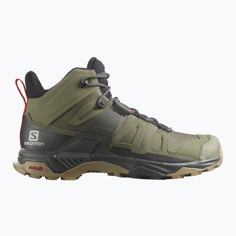 Men's trekking boots Salomon X Ultra 4 MID GTX deep lichen green/peat/kelp 9