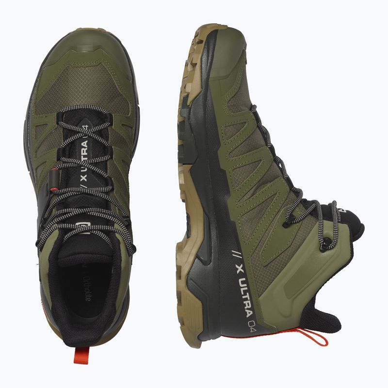 Men's trekking boots Salomon X Ultra 4 MID GTX deep lichen green/peat/kelp 13