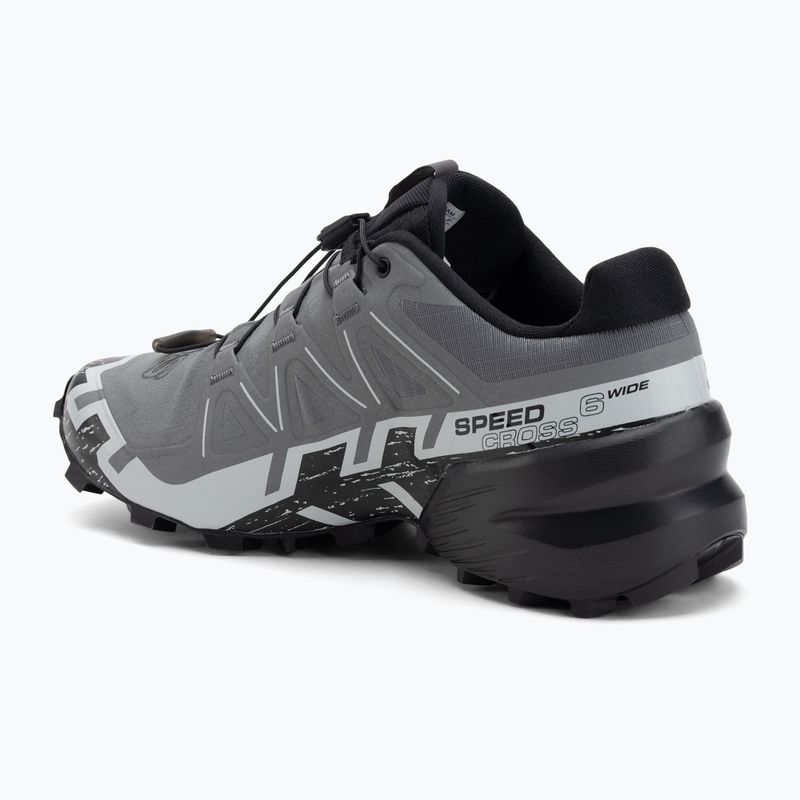 Men's running shoes Salomon Speedcross 6 Wide quiet shade/black/pearl blue 3