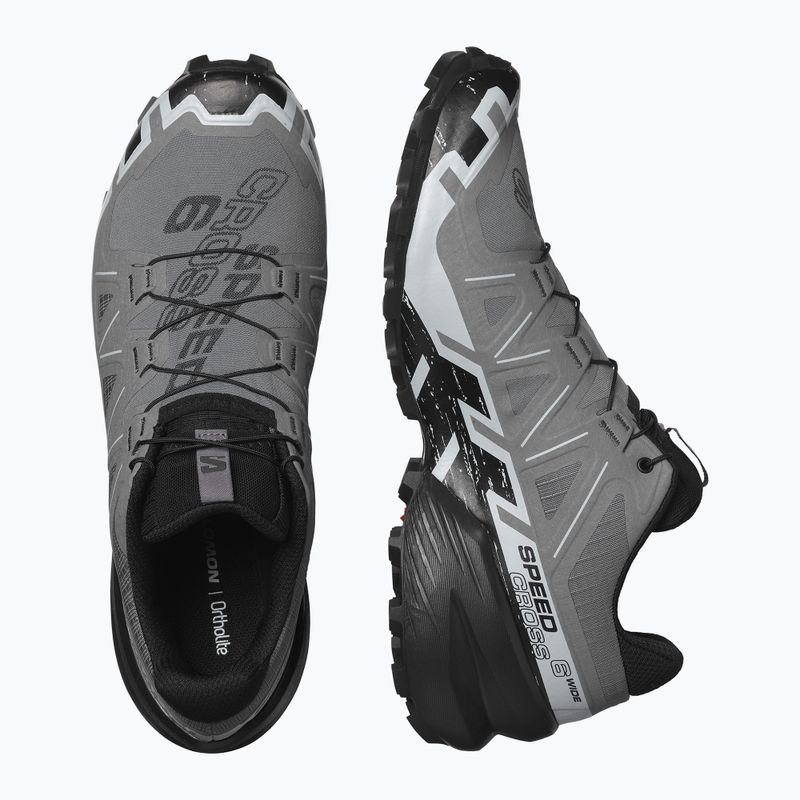 Men's running shoes Salomon Speedcross 6 Wide quiet shade/black/pearl blue 6