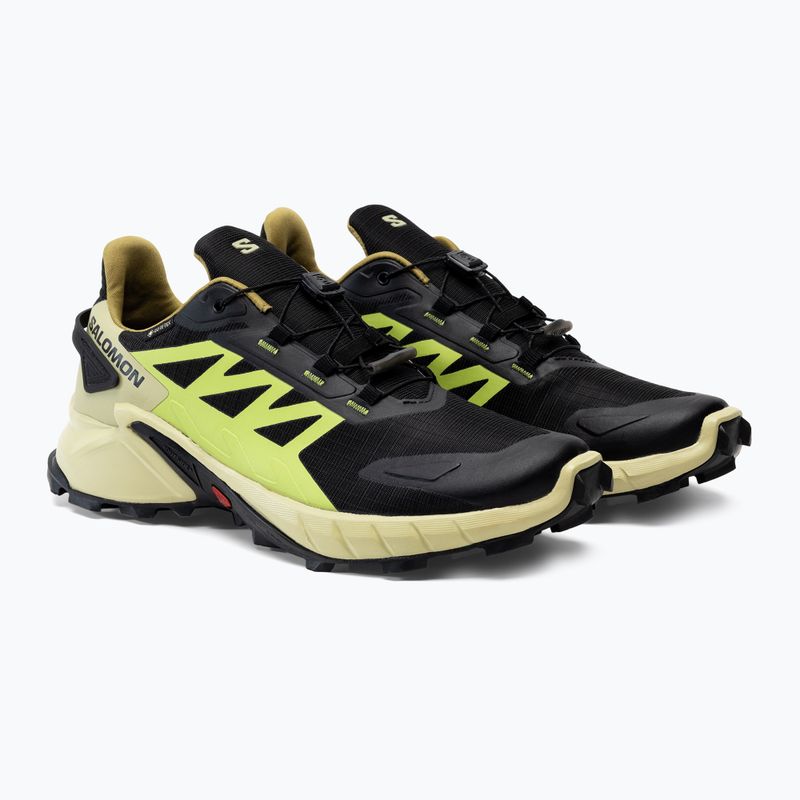 Salomon Supercross 4 GTX men's running shoes black/green L41731700 6