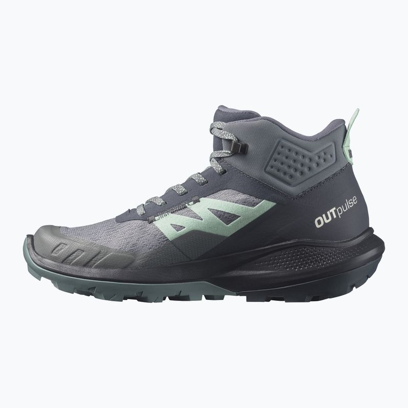 Salomon Outpulse Mid GTX women's trekking boots ebony/qush/ebony 13