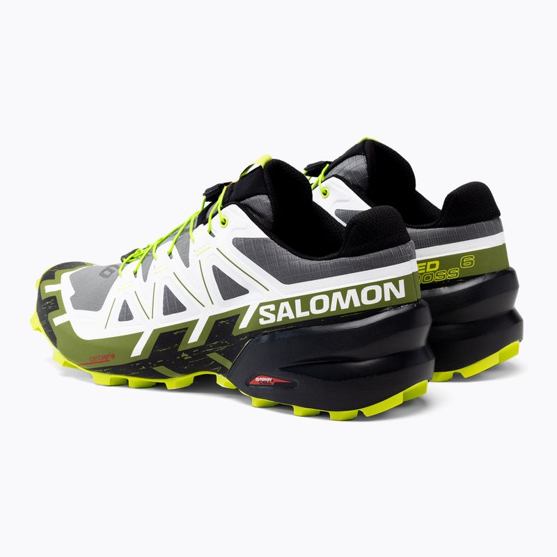 Salomon Speedrcross 6 men's running shoes black and white L41738300 3
