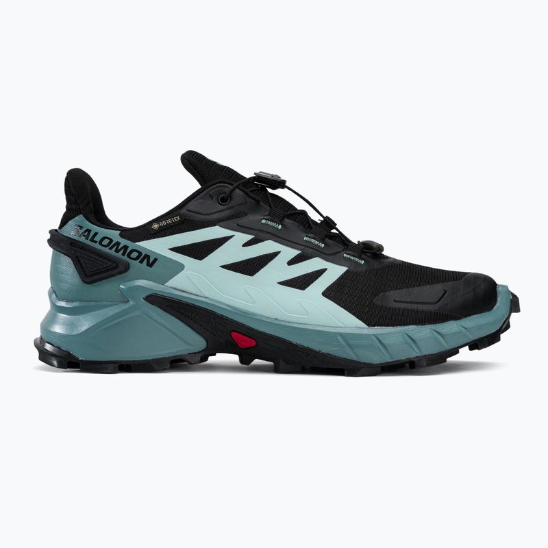 Salomon Supercross 4 GTX women's running shoes black/blue L41735500 2