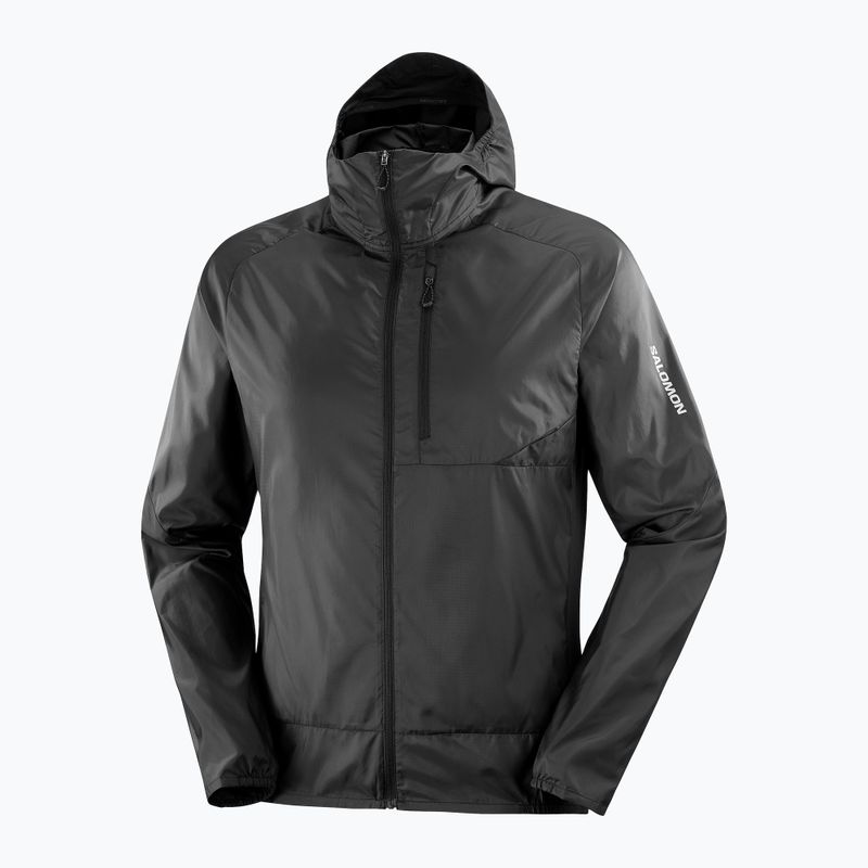 Men's running jacket Salomon Cross Wind deep black 4
