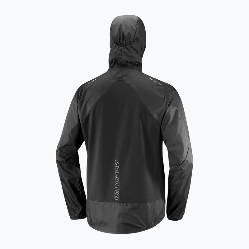 Men's running jacket Salomon Cross Wind deep black 5