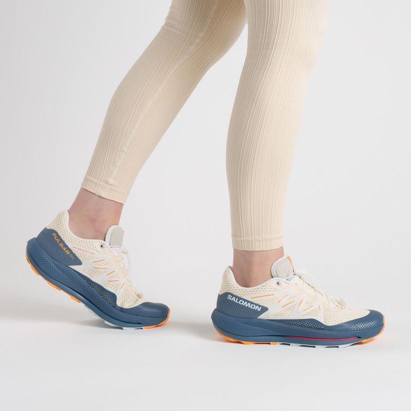 Salomon Pulsar Trail women's trail shoes beige/grey L47210600 2