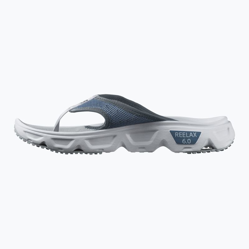 Men's flip-flops Salomon Reelax Break 6.0 blue ashes/white/pearl blue 3