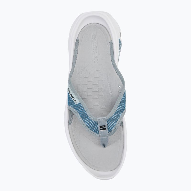 Men's flip-flops Salomon Reelax Break 6.0 blue ashes/white/pearl blue 5