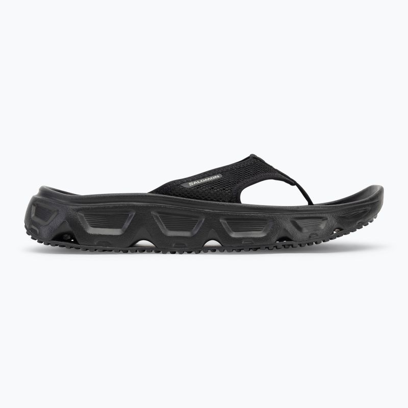 Salomon Reelax Break 6.0 women's flip flops black/black/alloy 2