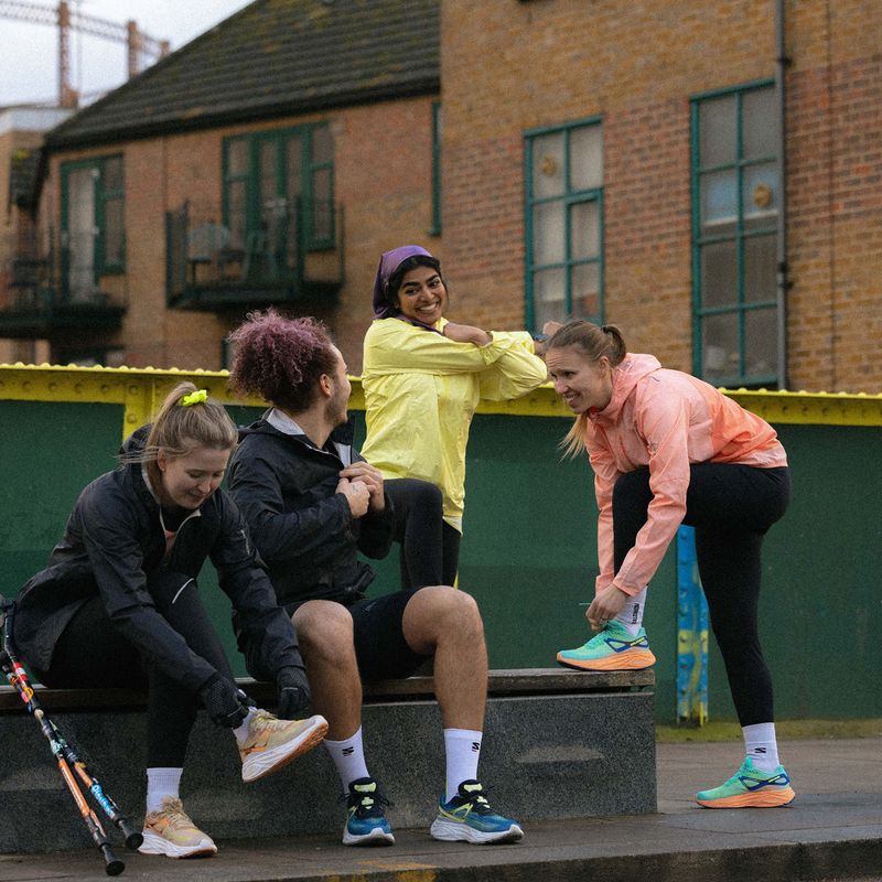 Men's running shoes Salomon Aero Glide blue ashes/dark sapphire/sunny lime 18