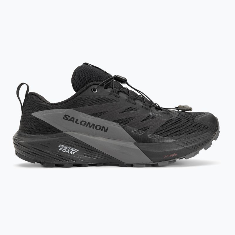 Men's running shoes Salomon Sense Ride 5 GTX black/magnet/black 2