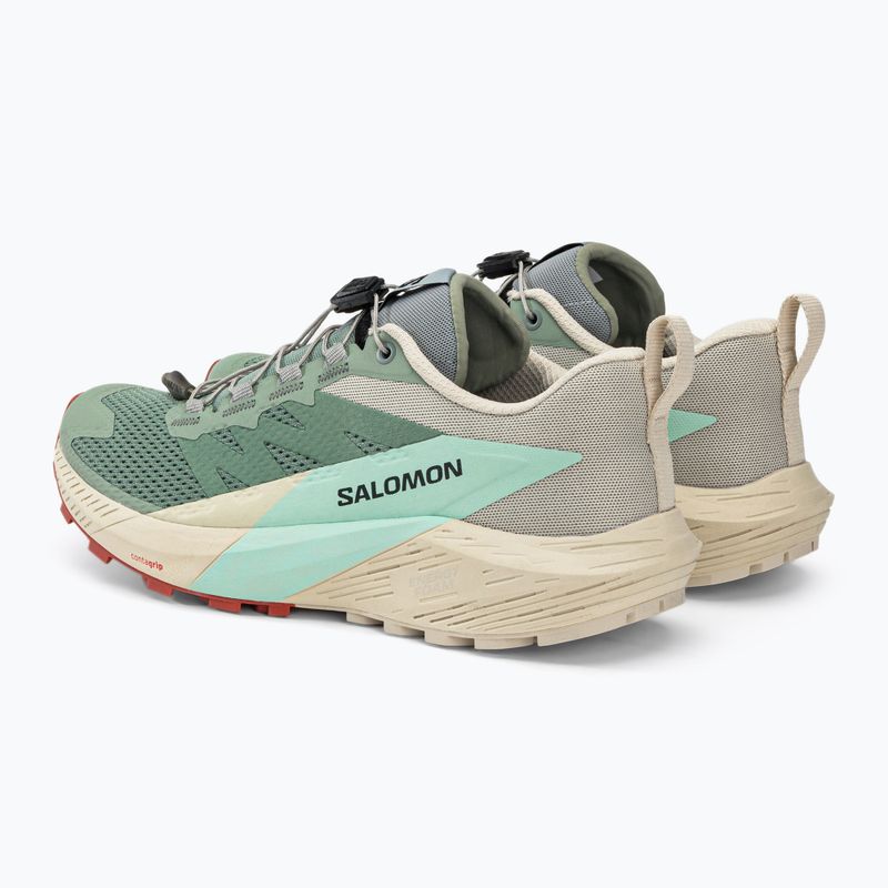 Salomon Sense Ride 5 Lily Pad/Rainy Day/Bleached Aqua women's running shoes L47212300 5
