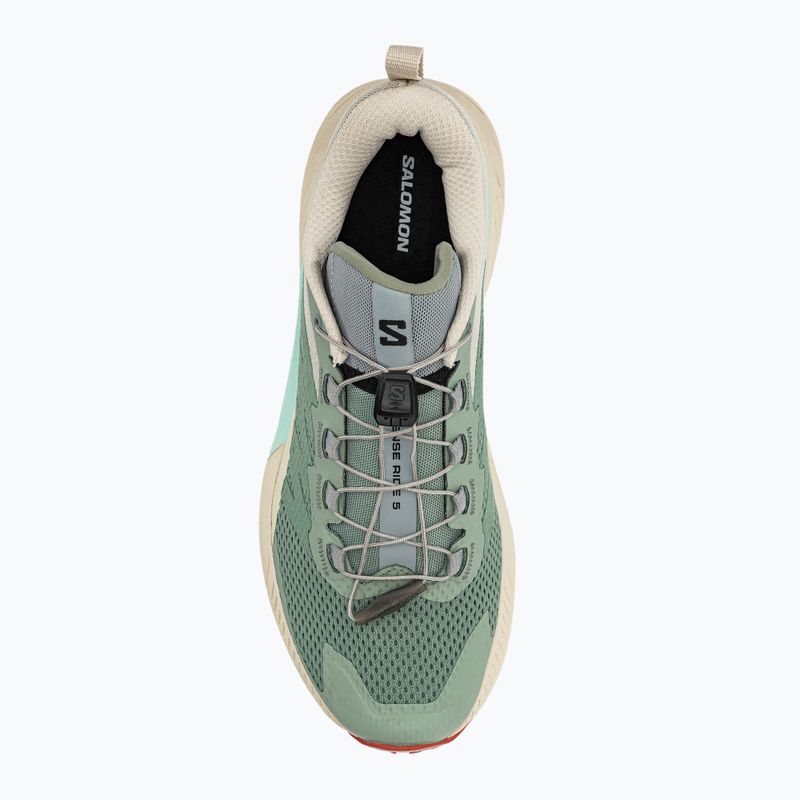 Salomon Sense Ride 5 Lily Pad/Rainy Day/Bleached Aqua women's running shoes L47212300 8