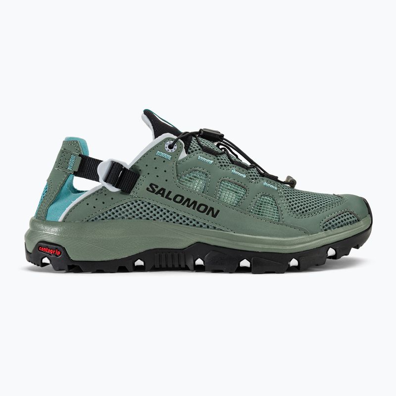 Salomon Techamphibian 5 laurel wreath/arctic ice/marine blue women's water shoes 2