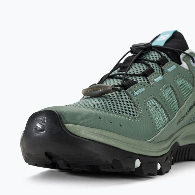 Salomon Techamphibian 5 laurel wreath/arctic ice/marine blue women's water shoes 10