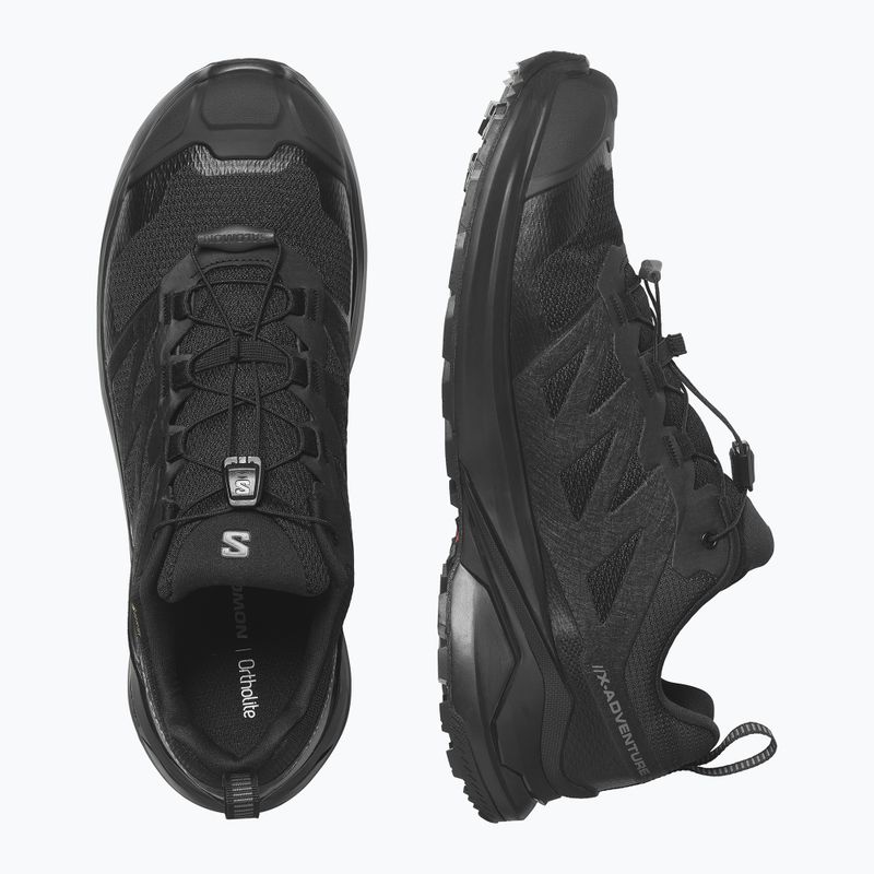 Men's trekking boots Salomon X-Adventure GTX Black/Black/Black 3