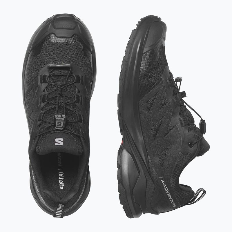 Women's trekking boots Salomon X-Adventure GTX Black/Black/Black 3