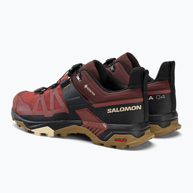 Men's trekking boots Salomon X Ultra 4 GTX maroon L47352700 3