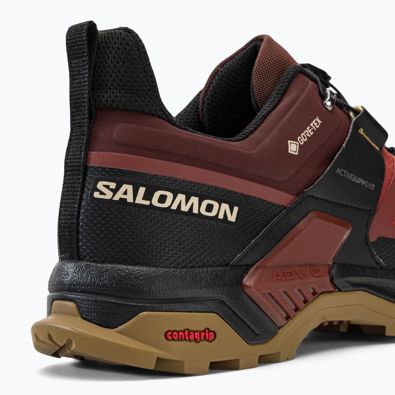 Men's trekking boots Salomon X Ultra 4 GTX maroon L47352700 9