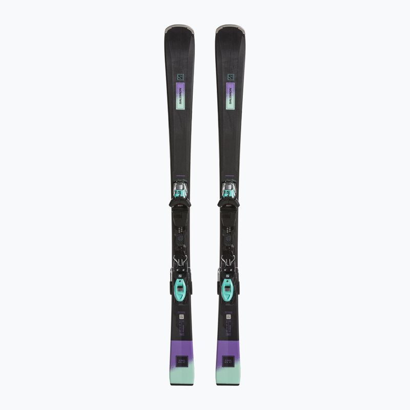 Women's downhill skis Salomon S/Max N6 XT + M10 GW black/paisley purple/beach glass