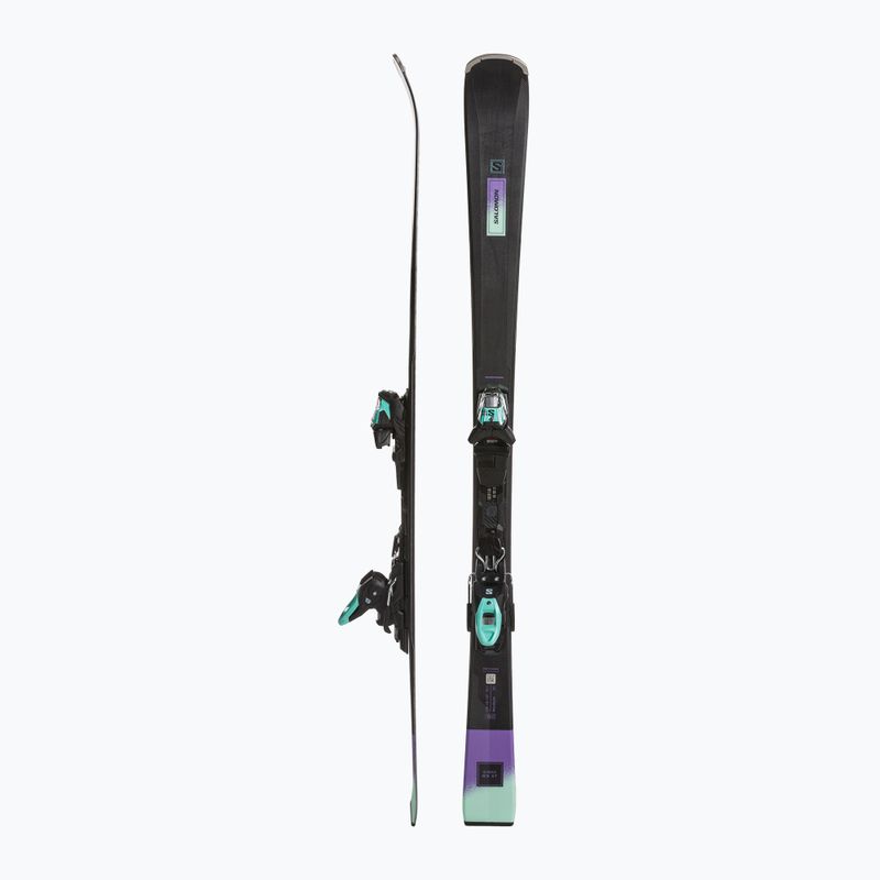 Women's downhill skis Salomon S/Max N6 XT + M10 GW black/paisley purple/beach glass 2